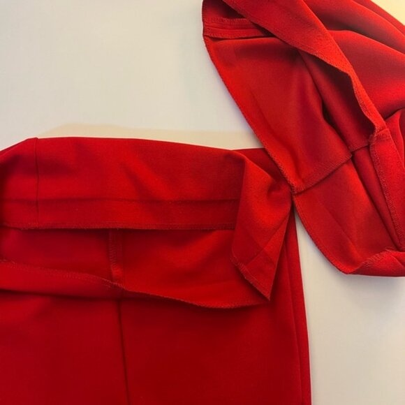 Calvin Klein Red Sleeveless Wide-Leg Jumpsuit – Size 6 - Picture 6 of 8